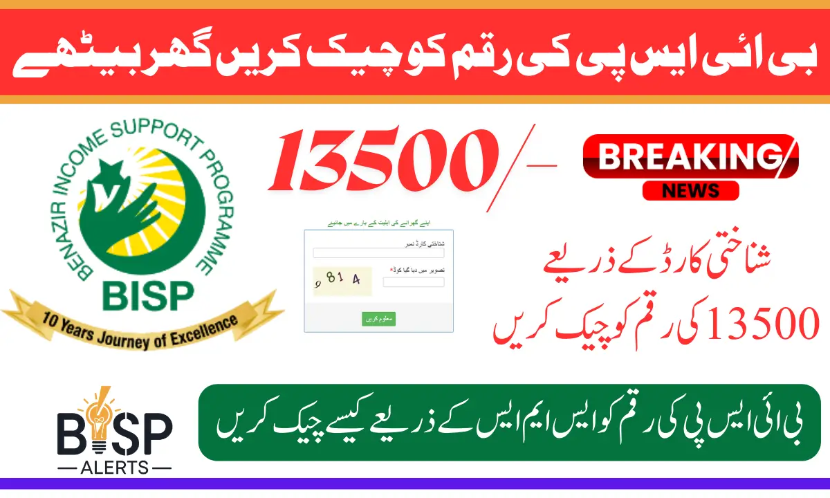 BISP 8171 Eligibility Check SMS Using CNIC 2025 Know Complete Details