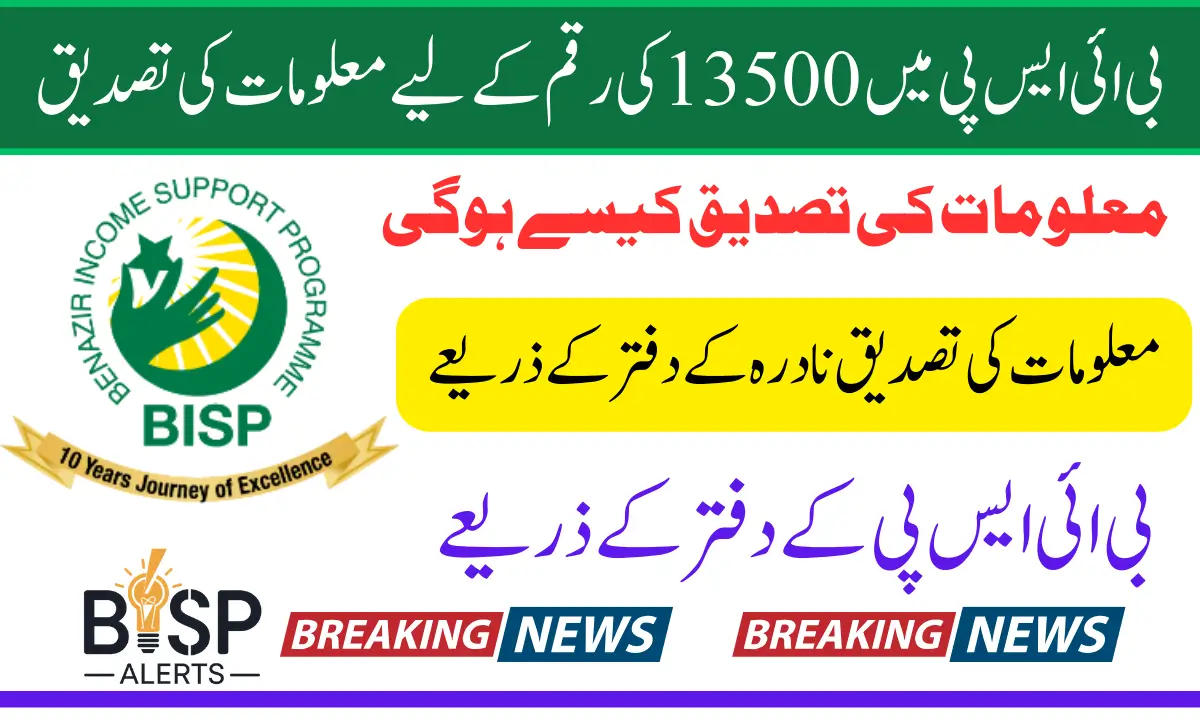 BISP Stipend February 2025 Online Verification Announced Unverfied Women Phase Wise
