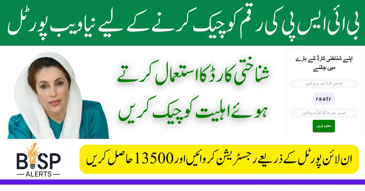 How To Check BISP 8171 March 2025 Payment Eligibility Status Using Cnic Via Online Portal