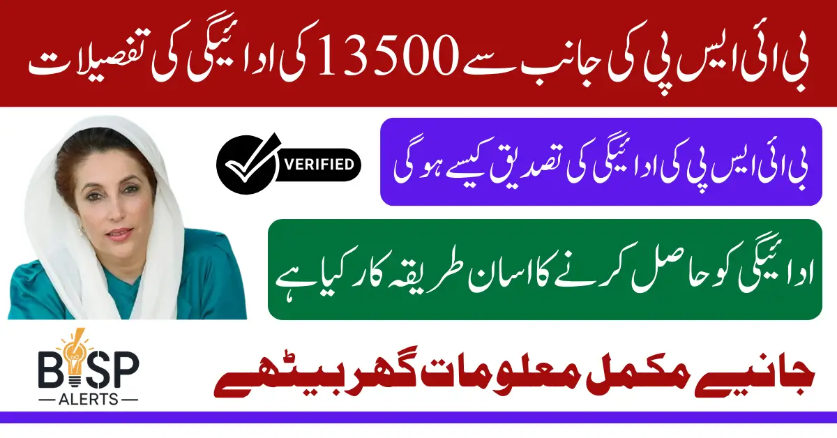 BISP 8171 Payment April 2025 Verification Start Know Complete Details