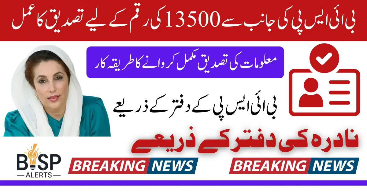 BISP 8171 Payment Verification In April 2025 Using Easy Method Know Details Step By Step