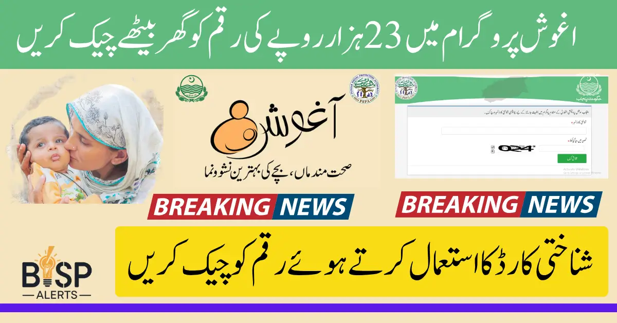Agosh Program Balance Check 23000 Using PSPA Online Portal Know Full Details Step By Step