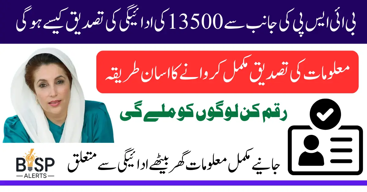 BISP 8171 Payment Verification May 2025 For Registered Women Know Complete Details